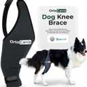 Ortocanis Dog Knee Brace for Hind Leg Support  Flexible Neoprene Knee Brace for Dogs with Joint Instability, Torn ACL, Limping or Osteoarthritis  Comfortable Support for Recovery (X-Mini, Left Leg)
