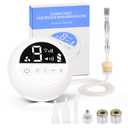 Pro Cordless Microdermabrasion Machine, Beauty Star Portable Facial Pore Vacuum Tool for Blackhead Removal, Glowing Skin, 3 Diamond Tips & 9-Setting Suction, Home and Salon Use