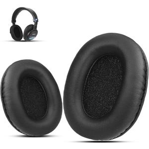 Krone Kalpasmos Sony MDR-7506 Replacement Ear Pads, Soft Cushions Compatible with Sony MDR7506 and Sony MDR-v6 Replacement Ear Pads, MDR-V7, Memory Foam, Protein Leather Softer Velvet Scrim, Black