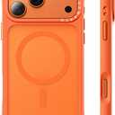 ORNARTO Magnetic for iPhone 17 Pro Max Case, 7X Military-Grade Drop Protection, Compatible with MagSafe, Slim Shockproof Translucent Matte Phone Case for iPhone 17 Pro Max 6.9", Orange
