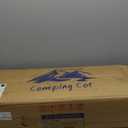 72 HRS Portable Folding Camping Cot - Camping Cot w/Carrying Bag and Headrest | Camping Bed, Cots for Sleeping, Cot Bed, Camping Cots for Adults,Outdoor Bed, Camp Cot, Portable Bed for Adults (Black)