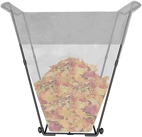 JoyHalo Outdoor Trash Bag Holder Stand - Heavy Duty Metal Garden Garbage Bag Support Frame for 30-45 Gallon Capacity, Multi-Use Portable Yard Leaf Bag Stand for Leaves, Camping, Weeding, Lawn Party, Green Color