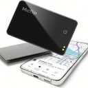 Wallet Tracker Card (Samsung Only),Rechargeable Bluetooth Smart Wallet Tracker,0.08in Ultra-Thin Glass Samsung Tracker Tags for Wallets,Passports & Luggage,IP67 Waterproof1 Pack