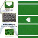 Thickened Upgraded Version Baseball Hitting Mat Exercise Mat Softball Training Pad Batting Cage Turf Batters Box Turf Mats with Home Plate Anti-Slip Baseball Softball Cage Mat, Green12' x 5'
