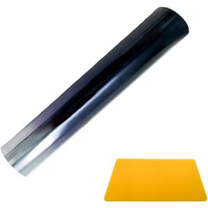 Kewucn Car Window Sun Visor Strip Tint Film, Auto Tint Film for UV Rejection and Heat Reduction, Front Windshield Solar Protection Film for Shading and Filtration, Car Accessories (Gradient Black)
