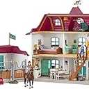 Schleich Horse Club, 70-Piece Playset, Horse Toys for Girls and Boys 5-12 years old Lakeside Country House and Stable
