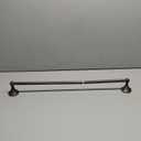 Elements BHE3-04DBAC 24 Inch Transistional Towel Bar, Dark Brushed Antique Copper
