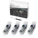 LED Car Door Logo Projector Lights, 4 Pack HD Logo Puddle Lights Compatible with BMW 1/3/4/5/6/7/X Series, Waterproof Door Welcome Light with Flame Retardant Shell