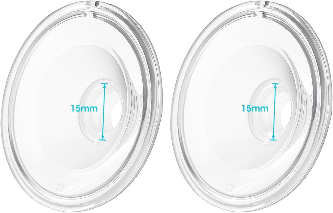 Silicone 15mm Flange Compatible with Momcozy/Tsrete/Kmaier Wearable Breast Pump,Shield/15mm Flange Insert Replacement, Use with Wearable S9|S10|S12|S9 Pro|s12 Pro Pump Parts/Accessories