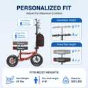 BlessReach All Terrain Knee Scooter for Adults Foot Injuries,11” Big Wheels