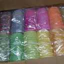 Threlaco 24 Rolls Easter Mesh Ribbon for Wreath Decor Mesh Craft Metallic Foil Decor Ribbon for Easter Wedding DIY Wrapping Raft 6 Inch x 30 Feet