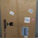 CAJCA Coffee Table for Living Room Mid Century Modern Center Table with Glass Top and Wood, Brown/Walnut (32 Inch)