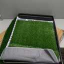 LOOBANI Large Dog Grass Pad with Tray - 35x23in Dog Litter Box with 2 Artificial Grass Patch + 2 Washable Pee Pads - Quickly Absorbency Indoor Outdoor Potty for Patio Balcony Apartment Use