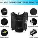 INOXTO Running Hydration Vest ,Lightweight Insulated Pack with 250ml Soft Flask Daypack for Hiking Trail Running Cycling Race Marathon for Women Men