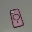 SUPFINE Magnetic for iPhone 11 Phone Case (Compatible with MagSafe)(Military Grade Drop Protection) Translucent Matte Shockproof Phone Case,Red