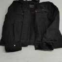 Levi's Women's Original Trucker Jacket (Medium, Black and Black)