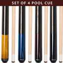 Collapsar Pool Table Accessories Kit, Premium Pool Stick & Retractable Cue Bridge, Billiard Balls Set &Table Covers, Ball & Cue Racks and Other Billiard Accessory