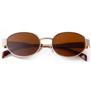 livho 2025 Trendy Oval Sunglasses - Stylish Polarized Shades for Everyday - Retro Metal Frames