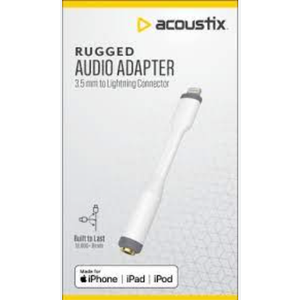 ACOUSTIC Rugger Audio Adapter 3,5 mm to Lightning Connector