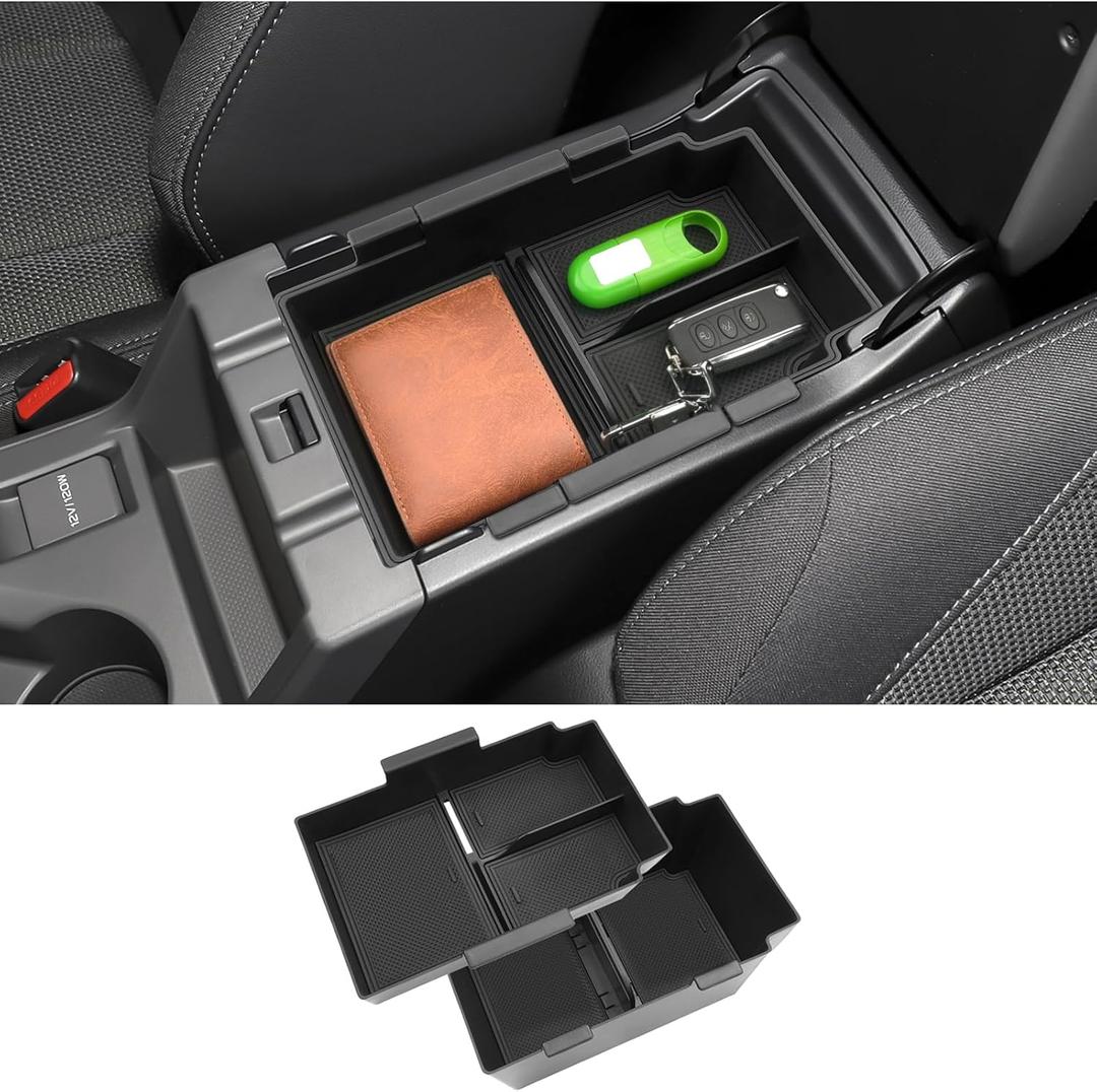 Double-Layer 2024 2025 2026 Crosstrek Center Console Organizer for Crosstrek (Premium/Sport/Limited/Wilderness),Durable ABS Plastic 2025 Crosstrek & Impreza Tray 2026 Crosstrek Hybrid Accessories