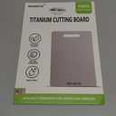 Titanium Cutting Boards For Kitchen, 100% Pure Cut Titanium Cutting Board, Food Grade Quality, Double-sided non-toxic, Easy To Clean, Dishwasher Safe And Will Not Absorb Odors(14L*10W)