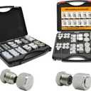 128 PC JIC and ORFS Master Industrial Hydraulic Cap and Plug Hose Tube and Pipe Fitting Kit Cap and Plug Kit Precision Threading in ORFS and JIC 37 Dash Sizes 4 6 8 10 12 16