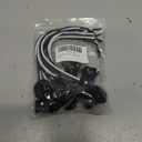 8 Pack Phenolic Candelabra E12 Base Socket with 1.25 Inch Shoulder and Screw Ring, 8 Inch Wire Leads Lamp Holder Light Sockets(with Ring and Wire)