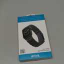 WITHit Designer Band Compatible with Apple Watch, Secure, Adjustable, Apple Watch Replacement Band, Fits Most Wrists (44/45/46/49mm (Ultra 1-3) & 42mm (Series 1-3 only), Black - Stainless Steel)