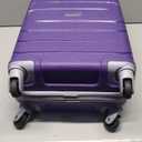 LARVENDER 3-Piece Carry On Luggage Set for Women,Hard Shell Suitcase 20Inch Carry On Luggage 22x14x9 Airline Approved, Spinner Wheel and TSA Lock（Grape Purple 20Inch/DB/TB）
