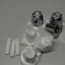 3PCS Metal Shower Knob Replacement, Bathtub Faucet Handle Remodel Kit, Compatible Price Pfister Verve Tub/Shower Faucet with Hot/Cold/Diverter/Flange Base, Shower Handle Replacement