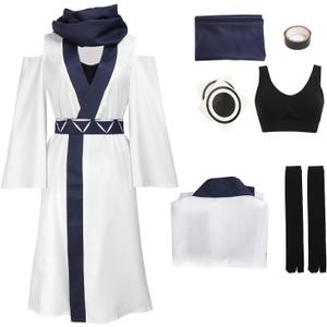 C-ZOFEK Women Anime Cosplay US Size Costume Kimono with Underclothes Socks Female Version (X-Large)