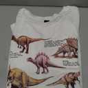 Floerns Women's Graphic Crew Neck Short Sleeve T Shirts Animal Print Casual Tee Top White Multi X-Large