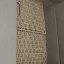 Woven Wicker Storage Baskets 2-Pack, 11x11 Handwoven Paper Rope Organizer Bins, Foldable Cube Storage Cubes with Built-in Handles for Shelves and Closet Organization (Natural Beige)