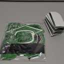 Yisong 10 Pcs Graduation Party Decorations Class of 2025 Congrats Grad Honeycomb Centerpieces Congratulate Graduation Table Toppers for Party Supplies (Green, Black)