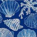 Coastal Beach Door Mat, Blue Ocean Coral Shell Starfish Welcome Mats Doormat for Front Door Porch Indoor Outdoor Entrance Entryway, Beach Themed Bath Mat, 17x30 Inch