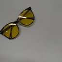 Myiaur Polarized Night Vision Glasses for Women, Anti Glare Driving Vision Glasses with Yellow Lens, UV400 Protection