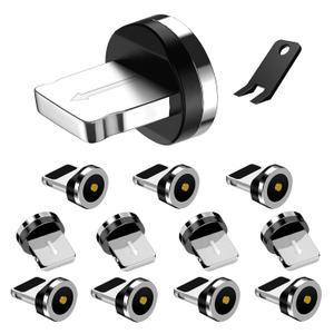 1-Pin i-Products Magnetic Charging Cable Tips,12Pcs Magnetic Tips Connector for iProducts Devices Without Charging Cables