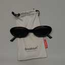 Retro Oval Sunglasses for Women Men Fashion Small Oval Sunglasses 90s Vintage Shades