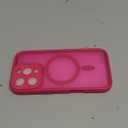 CANSHN Magnetic Compatible with iPhone 16 Pro Case, Upgraded [Full Camera Protection] [Compatible with Magsafe] [Translucent Matte] Shockproof Protective Phone Case Cover 6.3 Inch - Hot Pink