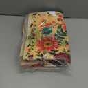 Rugcomf Door Mat Indoor Entrance 2x3 Rug Machine Washable Boho Floral Small Area Rug Non-Slip Low Pile Throw Rugs for Entryway, Kitchen, Front Door Indoor Entrance, Entry, Kids Room (Yellow)