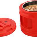 5L Portable Commercial Food Warmer, Insulated Bucket, Insulated Soup Container, Insulated Soup Carrier, Commercial Soup Containers with Lid for Hot or Cold Food Storage (Red, 5L)