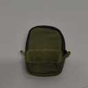 Tactical Geek Storage A6 Mini Size EDC Utility Pouch, Mini Coin Purse with Custom Carabiner, EDC Mini Size Pocket Organizer, Wireless Headset Pack, Key Waist Case for Daily Carry-Green