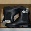 Asgard Women's Ankle Rain Boots Waterproof Chelsea Boots (8.5, Black)