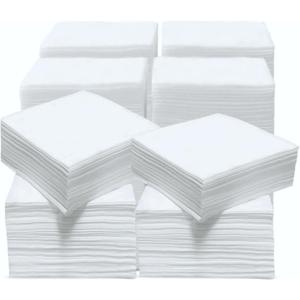 Cocktail Napkins  (4.9x4.9 Inch) | 2-Ply Disposable Paper Napkins for Weddings, Parties, Everyday Use | Soft, Thick