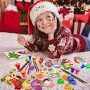 194 Pcs Christmas School Stationery Set Xmas Classrooms Exchange Stationery Party Favors Class Reward Prizes Notebooks Pencils Sharpener Erasers Stickers Stamps for Party Supplies (Snowball)