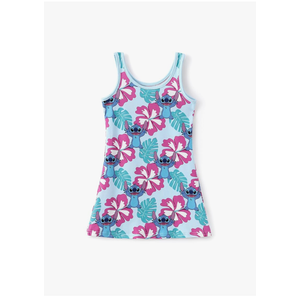 Disney Stitch Toddler Girl Tank Dress Summer Beach Holiday Sleeveless A-Line Sundress 2-13 Years,