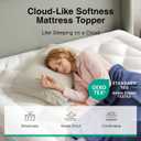 Novilla Twin Mattress Topper, Extra Thick Pillow Top Mattress Pad, Down Alternative Fill Breathable Cover, 8-21" Deep Pocket Soft Bed Topper for Back Pain Relief, Oatmeal