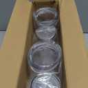 MEWAY 30oz/4 pcs Classic Insulated Tumblers,Double Wall Acrylic Tumbler with LidReusable Plastic Insulated Tumblers with Strawfor cold drinks, sand ice, whatever you like(transparent,4 pack)