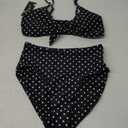 Blooming Jelly Womens High Waisted Bikini Set Two Piece Swimsuit Spaghetti Straps Bathing Suit 2025 (Medium, Polka dot)