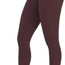 Sunzel Sunzfly Capri Leggings for Women, High Waisted Yoga Pants with Tummy Control for Workout Running Gym (Small, Chocolate Brown)